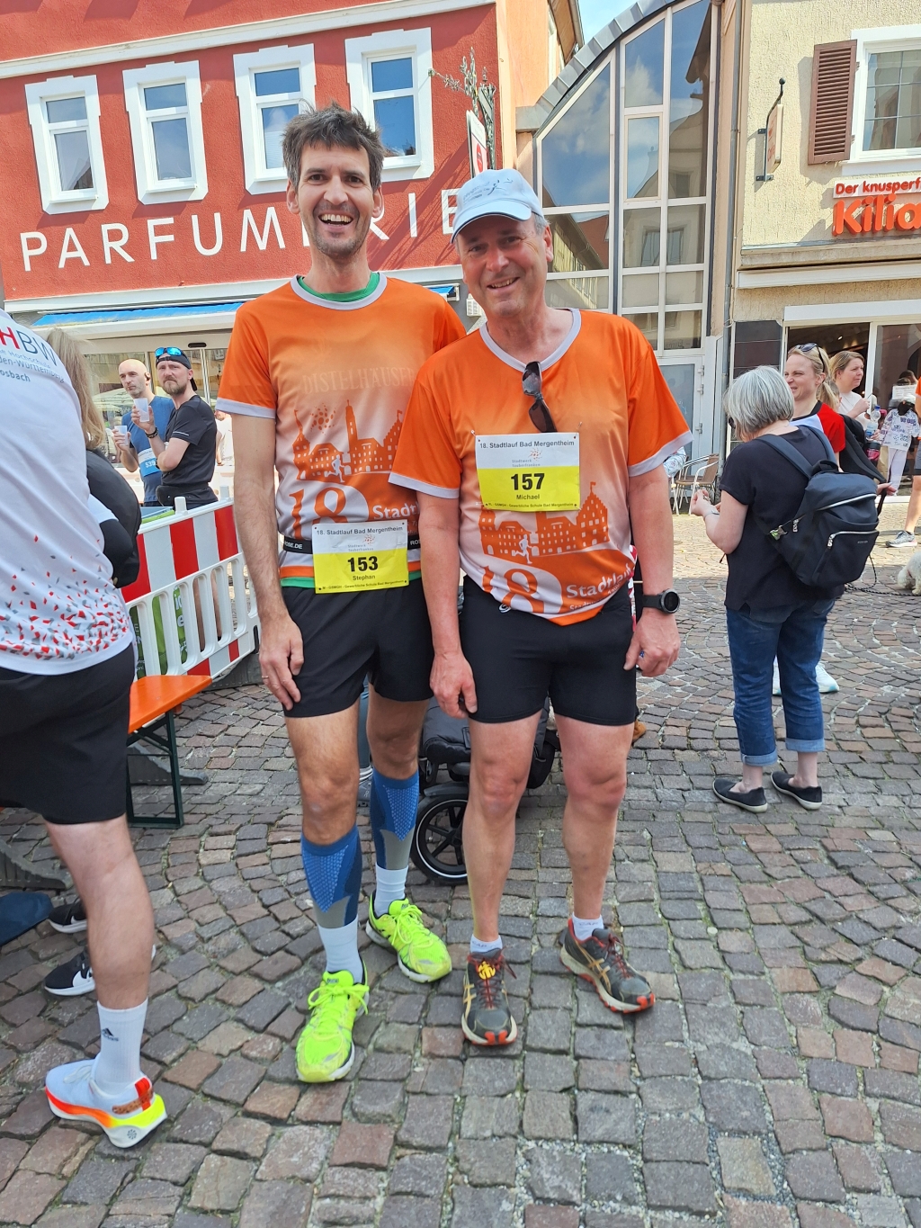 2 Lehrer beim 18.Stadtlauf in Bad Mergentheim