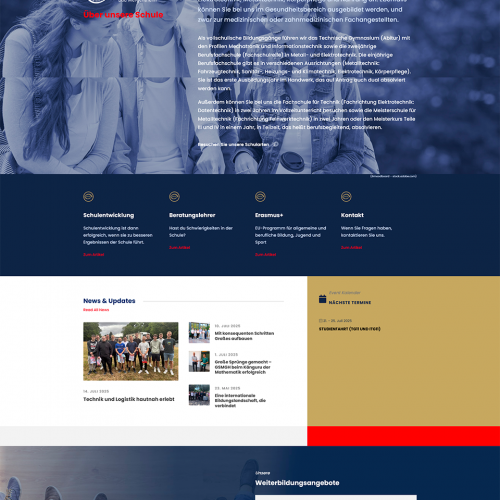 Die Internet-Startseite der GSMGH