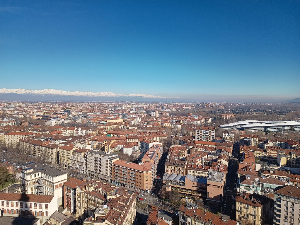 Blick über Turin von der Mole Antonelliana