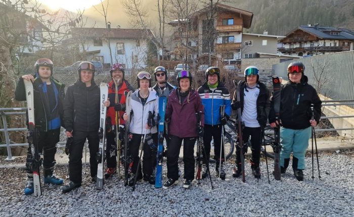 Teilnehmer des Ski-Wochenendes